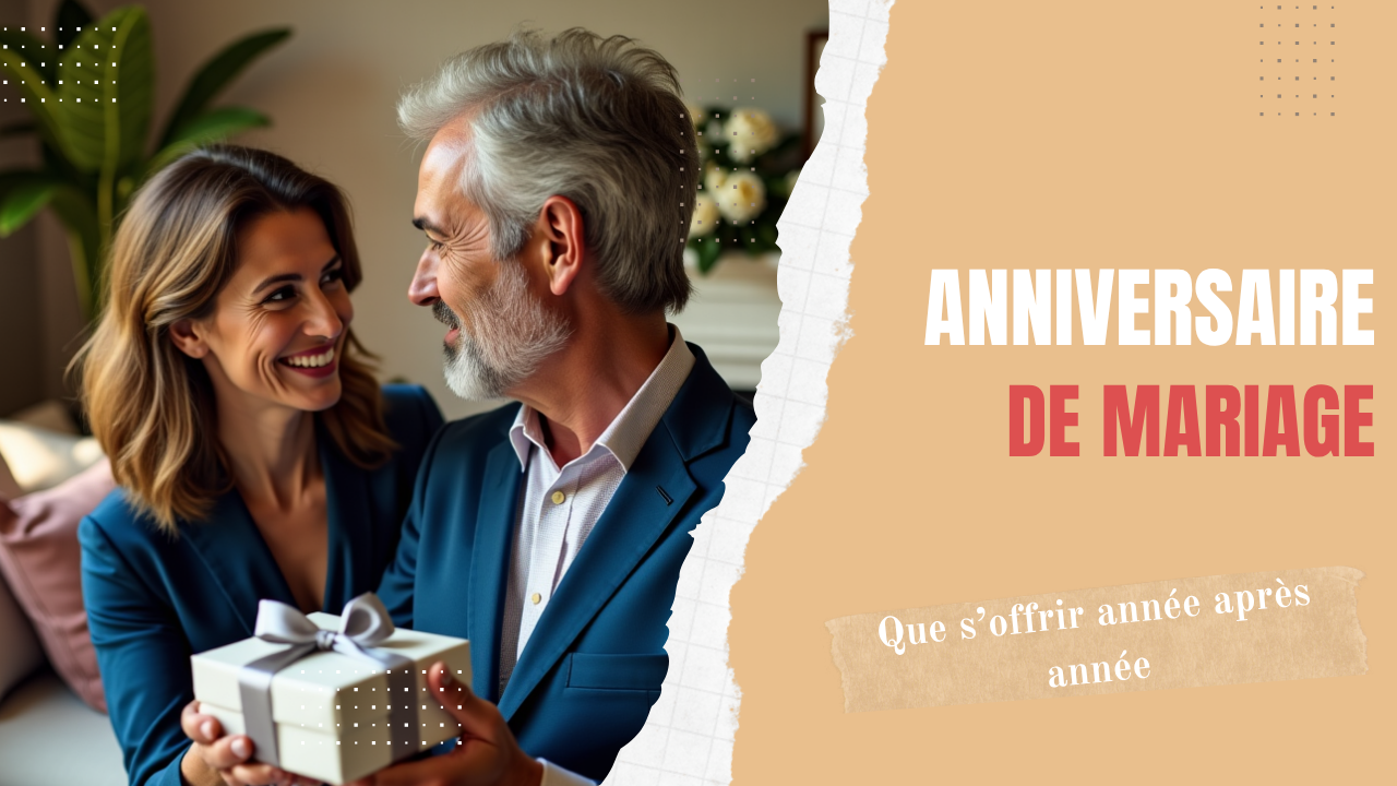 anniversaire de mariage : que s'offrir