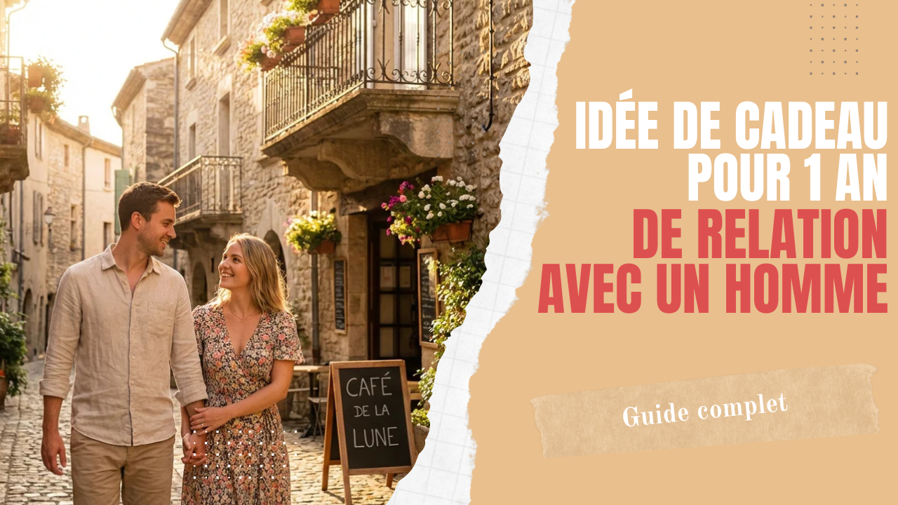 idée de cadeau pour 1 an de relation avec un homme