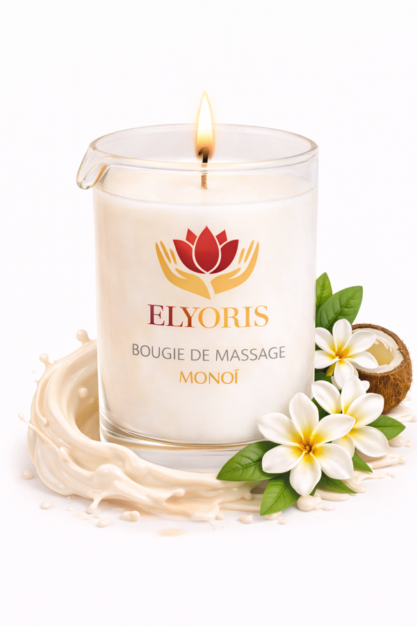 Bougie de massage monoï