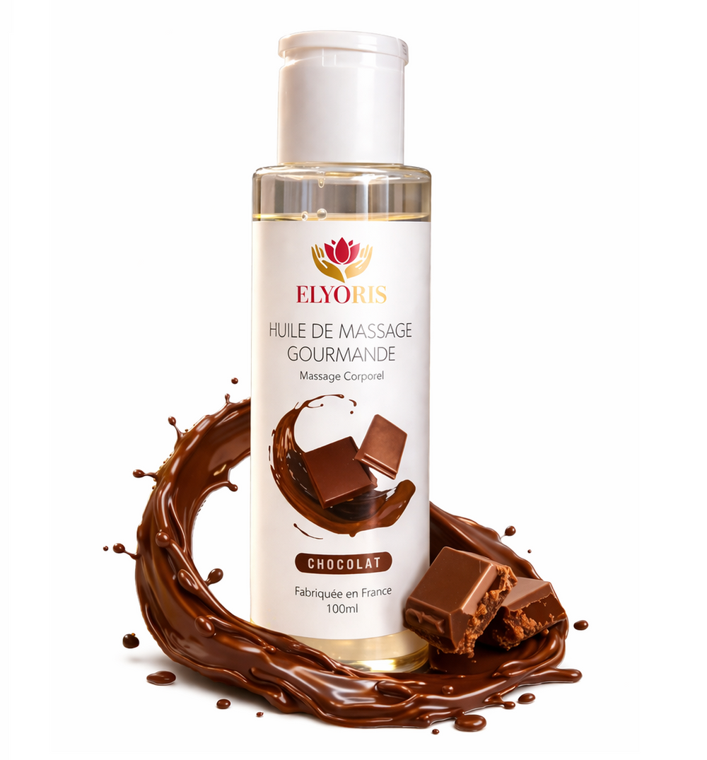 huile de massage comestible chocolat