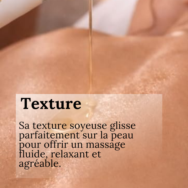 Huile de massage comestible à la vanille